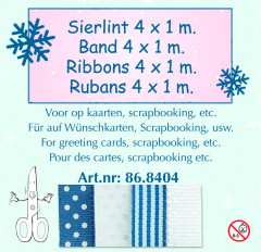 Winter Band Sortiment blau-weiss 1