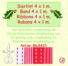 Weihnachten Band Sortiment rot