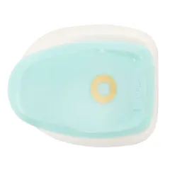 Geöffneter Reinforce Hole Punch zeigt das Innere mit Lochform und Auffangbehälter von oben