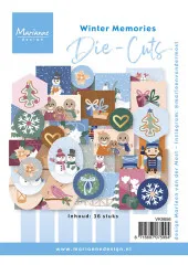 Marianne Design Winter Memories Stanzteile Set mit 36 weihnachtlichen Elementen