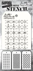 Tim Holtz Mini Layered Stencil Set 63
