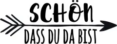 Stempel - schön dass du da bist - zweizeilig