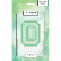 Lisa Horton Crafts - Fundamentals Die Set - Nested Ticket