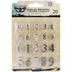 Metal Vintage Trinkets Mini Number Shapes