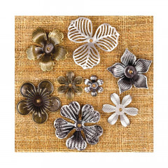 Metal Vintage Trinkets Mini Flowers