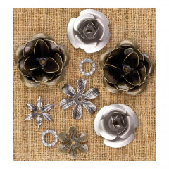 Metal Vintage Trinkets Roses