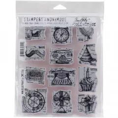 Cling Stamps Tim Holtz - Mini Blueprints 4