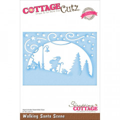 CottageCutz Dies - Walking Santa Scene