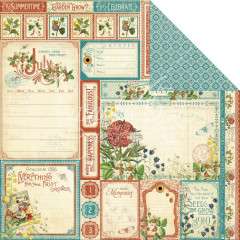 Time To Flourish Designpapier - July Cut Apart 