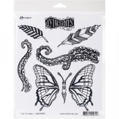 Dylusions Cling Stamps - Flight Of Fancy