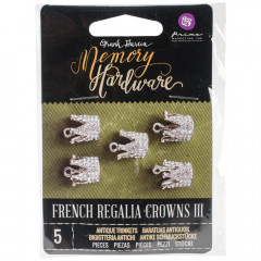 Memory Hardware Embellishments - French Regalia Crowns III