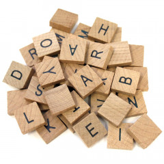 Vintage Collection Wood Alphabet Tiles