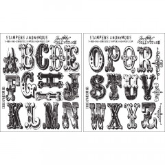 Cling Stamps Tim Holtz - Cirque Alphabet