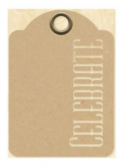 Staples ATC Die-Cut Cardstock Tags - Celebrate, Kraft