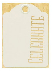 Staples ATC Die-Cut Cardstock Tags - Celebrate, Ivory