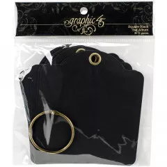 Graphic 45 Staples Square Tag Album - Black
