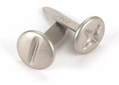 Metal Paper Fasteners Screw Heads/Pewter