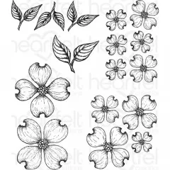 Cling Stamps - Flowering Dogwood