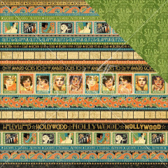 Vintage Hollywood Designpapier - Glitz and Glammer