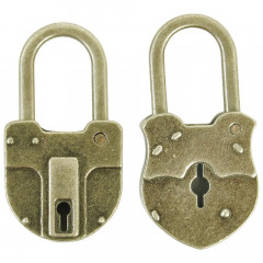 Treasures Metal Padlocks Antique Brass