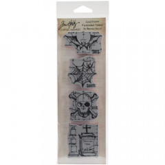 Cling Stamps Tim Holtz - Mini Blueprint Strips Halloween