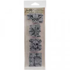 Cling Stamps Tim Holtz - Mini Blueprint Strips Halloween