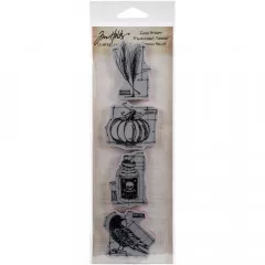 Cling Stamps Tim Holtz - Mini Blueprint Strips Halloween 2