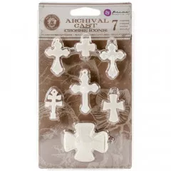 Archival Cast Embellishments - Crosse Icons