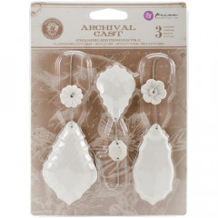 Archival Cast Embellishments - Chandelier Pendants I