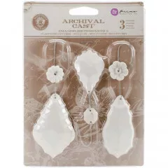 Archival Cast Embellishments - Chandelier Pendants I