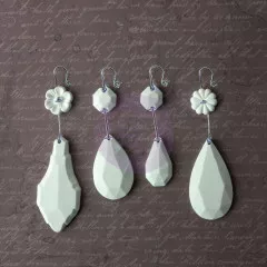 Archival Cast Embellishments - Chandelier Pendants II
