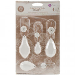Archival Cast Embellishments - Chandelier Pendants II