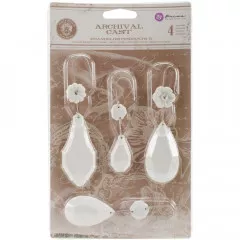 Archival Cast Embellishments - Chandelier Pendants II