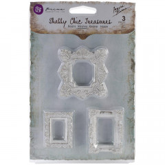 Shabby Chic Resin Embellishments - Square Frames