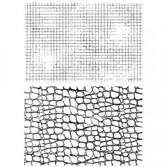 Tim Holtz Cling Stamps - Graph and Croc