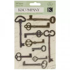 Lifes Journey Metal Art - Keys