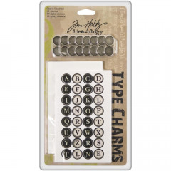 Idea-Ology Metal Type Charms Alphabet