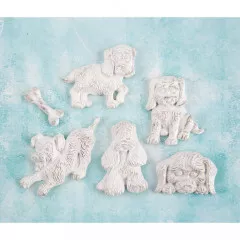 Shabby Chic Treasures Resin - Puppies