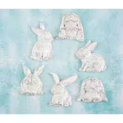 Shabby Chic Treasures Resin - Rabbits