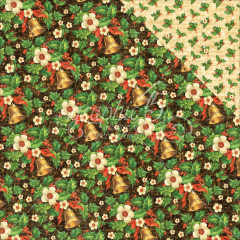 St Nicholas Designpapier - Bells And Bows