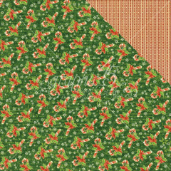 St Nicholas Designpapier - Candy Cane Wishes