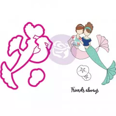 Julie Nutting Stamp and Die Set - Mermaid Kisses Besties