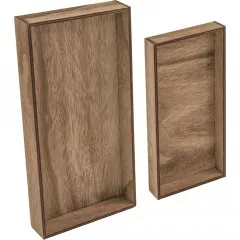 Idea-Ology Wooden Vignette Trays Brown