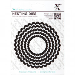 XCut Nesting Dies - Scalloped Circle