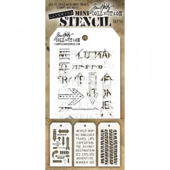 Tim Holtz Mini Layered Stencil Set 15