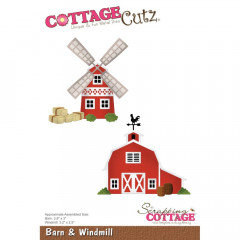 CottageCutz Dies - Barn and Windmill