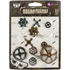 Mechanicals Metal Embellishments - Rusty Knobs