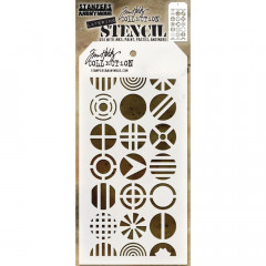 Tim Holtz Layered Stencil - Patchwork Circle