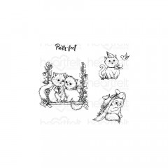 Cling Stamps - Purr-Fect Playdate