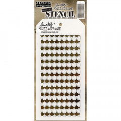 Tim Holtz Layered Stencil - Shifter Scallop